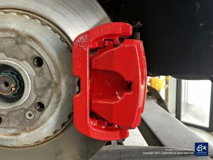 벤츠 E53 AMG 휠수리 후 블랙 실버 투톤 무광 휠도색 + 레드 캘리퍼 도색 / 용인 처인구