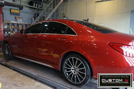 벤츠 CLS 250 상처 심한 휠 다이아몬드 컷팅 휠수리 , 운전석 리어휀더, 범퍼 판금도색 외형복원 작업까지 한번에_! 원스탑 토탈 솔루션 커스텀W / 용인 처인구