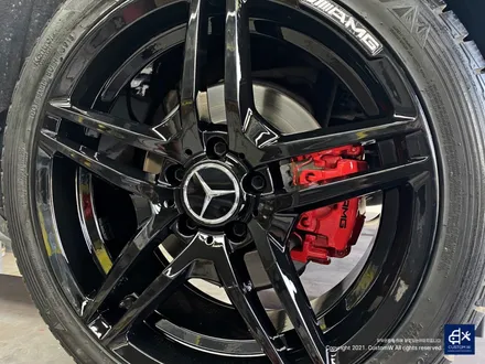 벤츠 W205 C200d 휠수리 후 블랙유광 휠도색 + 레드 캘리퍼 도색 / 용인 처인구