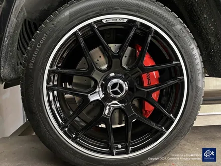 벤츠 G63 AMG G바겐 22인치 블랙 실버 투톤 유광 휠도색 / 용인 처인구
