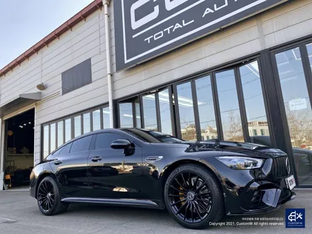 벤츠 GT43 AMG 블랙유광 휠도색 & 카본 세라믹 골드 캘리퍼도색 / 용인 처인구