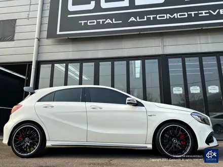 벤츠 A45 AMG 블랙실버 무광 투톤 휠도색 & 레드 캘리퍼 도색 / 용인 처인구