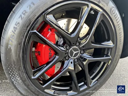벤츠 GLE53 AMG 블랙유광 휠도색 + 레드 캘리퍼 도색 / 용인 처인구