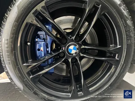 BMW F10 530d 박리 후 블랙유광 휠도색 + 분진 제거 후 블루 캘리퍼 도색 / 용인 처인구