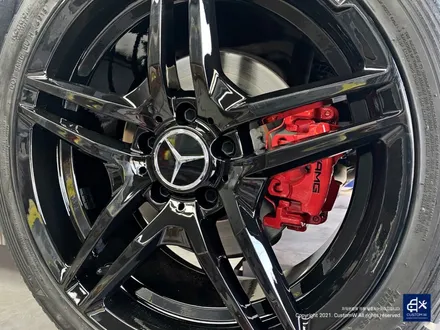 벤츠 W205 C200d 휠수리 후 블랙유광 휠도색 + 레드 캘리퍼 도색 / 용인 처인구