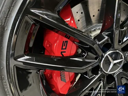 벤츠 C43 AMG 블랙유광 휠도색 + 레드 캘리퍼 도색 / 용인 처인구
