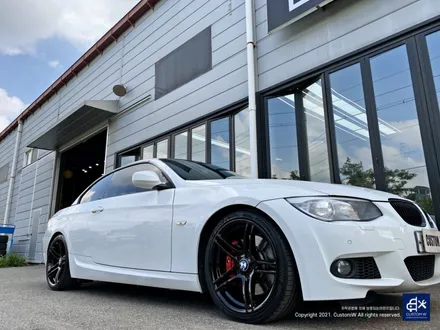 BMW E93 335i 휠수리 후 블랙유광 휠도색 + 레드 캘리퍼 도색 / 용인 처인구