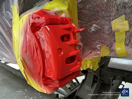쌍용 토레스 블랙유광 휠도색 + 레드 캘리퍼 도색 / 용인 처인구