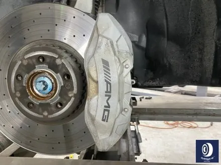 벤츠 GLC43 AMG 21인치 휠 상처 수리 후, 블랙 유광 휠 도색 + 건메탈 그레이 캘리퍼 도색 / 용인 처인구