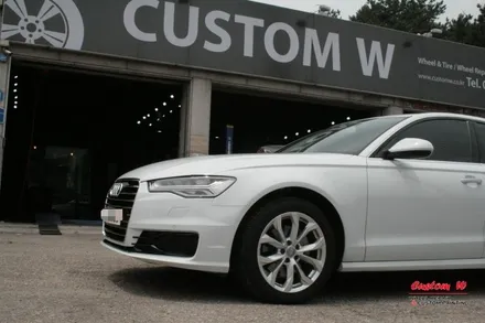 [휠복원]아우디 A6 35TDI 프리미엄 휠수리 ,휠도색 / 용인 처인구