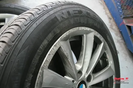 고스트크롬 휠도색의 메카 커스텀W BMW 520D 고스트크롬 휠도색을 하다. / 용인 처인구