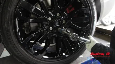 레인지로버 스포츠(Range rover sport) 블랙유광 휠도색으로 포스는 나의 것으로! / 용인 처인구