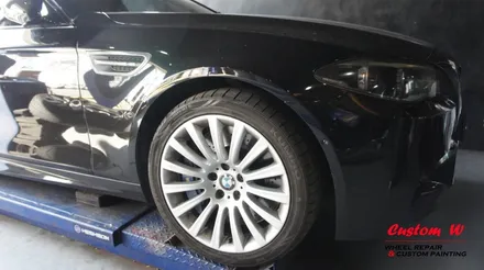 BMW M5 343M 더블스포크 휠 순정 맷블랙 휠과 동일하게 휠도색. / 용인 처인구