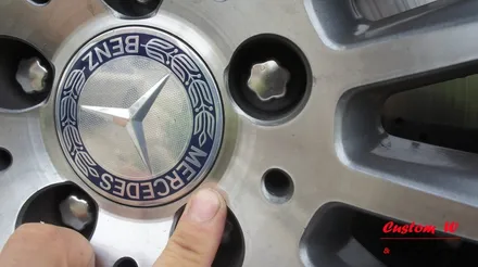 벤츠 S500 상처난 휠 다른 휠과의 이질감없도록 다이아몬드컷팅 휠수리. / 용인 처인구