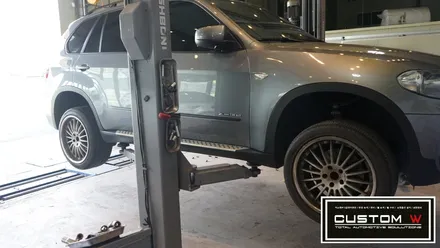 BMW X5 휠 상처수리 후 블랙유광 휠도색. / 용인 처인구
