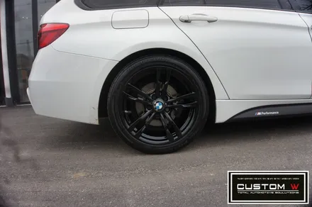 BMW 320D 투어링 블랙유광 (하이그로시 블랙) 휠도색. / 용인 처인구