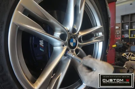BMW 640D 휠상처 수리후, 하이퍼 실버  휠도색.! 커스텀W / 용인 처인구