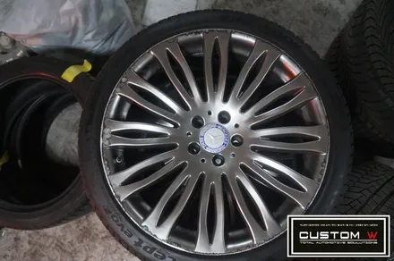 벤츠 W222 S500 마이바흐 20인치 휠상처 수리후, 고스트 크롬 휠도색. 커스텀W / 용인 처인구