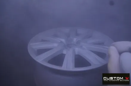 아우디 A6 휠 상처 수리 후, 블랙 유광 휠도색, 지저분한 캘리퍼 부식 녹 제거 후, 오렌지 캘리퍼 도색. / 용인 처인구