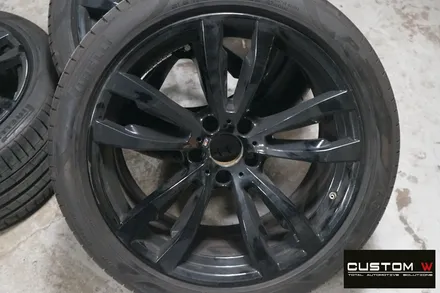BMW X6 휠 상처 수리 후, 블랙 유광 휠도색, 부식 녹 제거 후, 캘리퍼 도색. / 용인 처인구