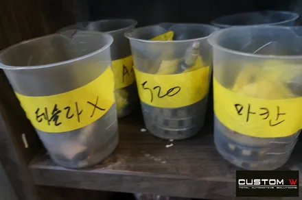 포르쉐 마칸 하이그로시 블랙 검정 유광 휠도색, 레드 캘리퍼 도색. / 용인 처인구