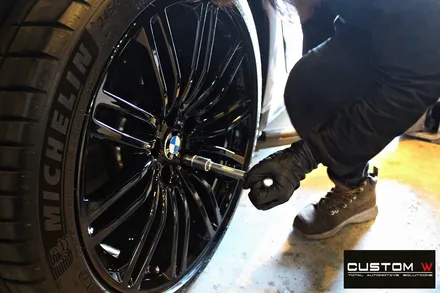 BMW 530i M 664M 19인치 블랙유광 휠 도색 / 용인 처인구