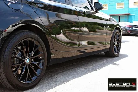BMW 118d 블랙유광 휠도색 / 용인 처인구