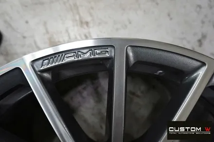 벤츠 GT43 AMG 다이아몬드 컷팅 휠 2개 복원 / 용인 처인구