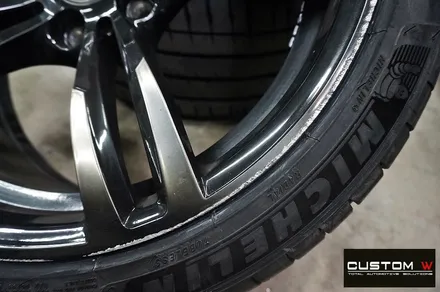 BMW F80 M3 437M 휠 상처 수리 후 블랙유광 휠도색 / 용인 처인구