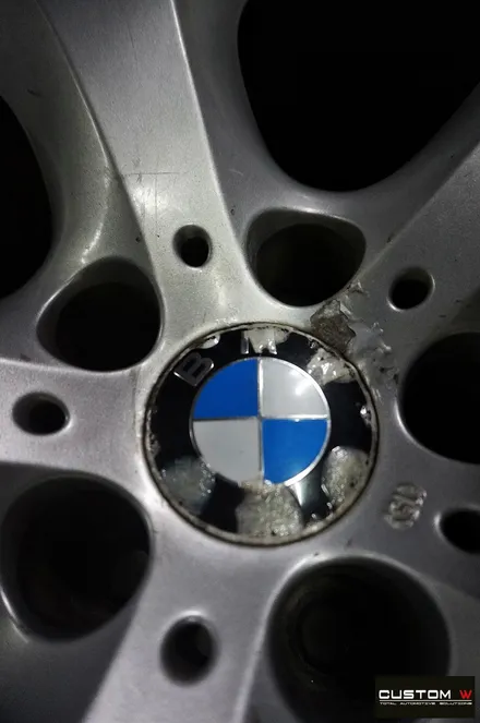BMW X6 휠 상처 수리 후 실버 휠도색 복원 / 용인 처인구