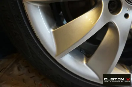 BMW F10 528i 터빈휠 수리 후 고스트 크롬 휠도색 + 심각한 부식 제거 후 블랙 캘리퍼 도색 / 용인 처인구