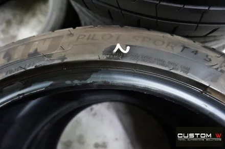 벤츠 GT43 AMG 신차 블랙유광 휠도색 + 레드 캘리퍼 도색 / 용인 처인구
