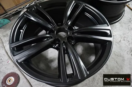 BMW 428i 442M 19인치 휠 상처 수리 후,다이아몬드 컷팅 블랙 폴리시 휠로 변신_! / 용인 처인구