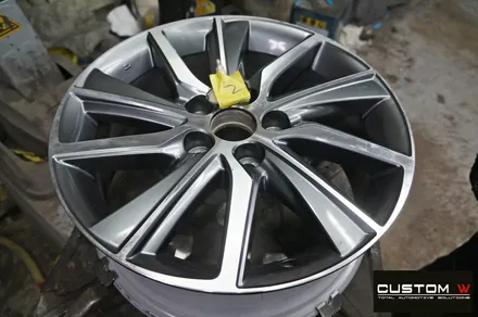 렉서스 ES300h 휠 상처 수리 후, 다이아몬드 컷팅 휠복원 / 용인 처인구