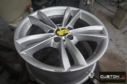 BMW 3GT 휠 상처 수리 후 블랙유광 휠도색 / 용인 처인구