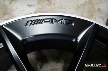 벤츠 21년식 E53 AMG 블랙 실버 투톤 무광 휠도색 + 건메탈 캘리퍼 도색 / 용인 처인구