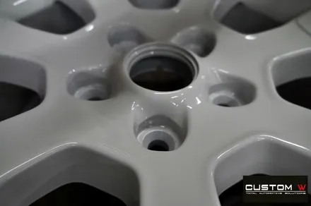지프 랭글러 오버랜드 화이트 유광 휠도색 + 레드 캘리퍼 도색 CUSTOM W / 용인 처인구