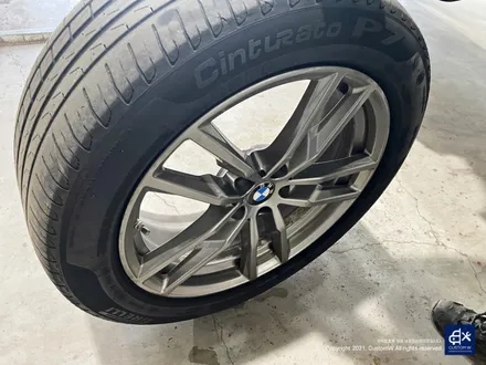 BMW X3 휠수리 후 블랙유광 휠도색 / 용인 처인구