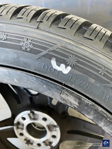 벤츠 A35 AMG 블랙유광 휠도색 + 레드 캘리퍼 도색 / 용인 처인구