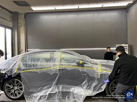 벤츠 GT43 AMG 블랙유광 휠도색 + 옐로우 캘리퍼 도색 / 용인 처인구