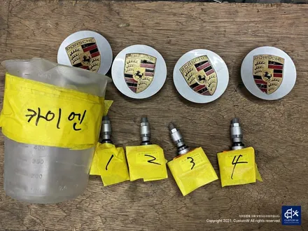 포르쉐 카이엔 터보 19인치 건메탈 무광 휠도색 / 용인 처인구
