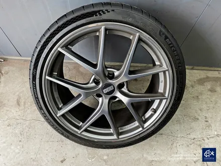 벤츠 A45 AMG BBS CIR 블랙 실버 투톤 유광 휠도색 + 레드 캘리퍼 도색 / 용인 처인구