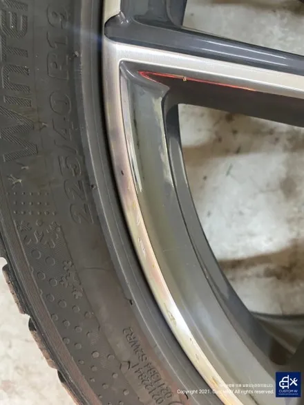 BMW G20 M340i 792M 휠 스크래치 상처 수리 후, 다이아몬드 커팅 복원 / 용인 처인구