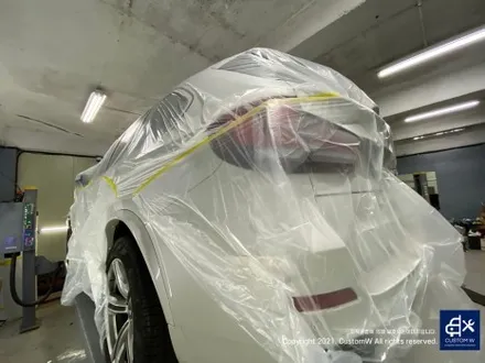BMW F05 X5 30D 엄청난 부식이 있는 캘리퍼 부식 / 녹 제거 후, 깔끔하게 블루 캘리퍼 도색 그리고 휠 상처 수리 후, 실버 휠 도색 / 용인 처인구