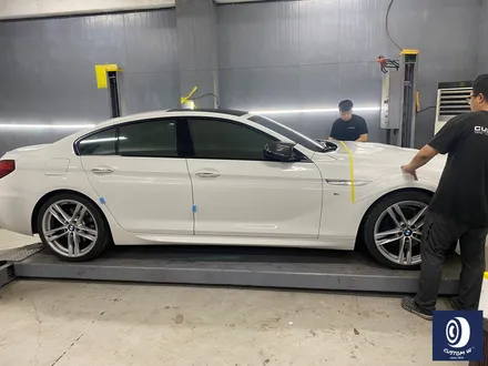 BMW 640D 373M 20인치 휠 수리 도색 불량 약품 박리 / 페인트 제거 후, 블랙 유광 휠 도색 재작업 + 레드 캘리퍼 도색 / 용인 처인구