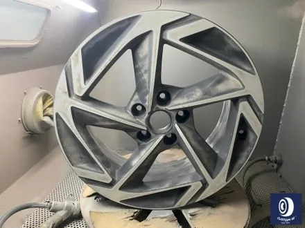 신형 쏘나타 디엣지 휠 상처 수리 후, 다이아몬드 커팅 휠 복원 / 용인 처인구