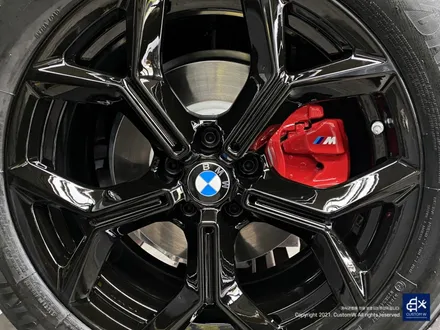 BMW X3 블랙유광 휠도색 + 레드 캘리퍼 도색 / 용인 처인구