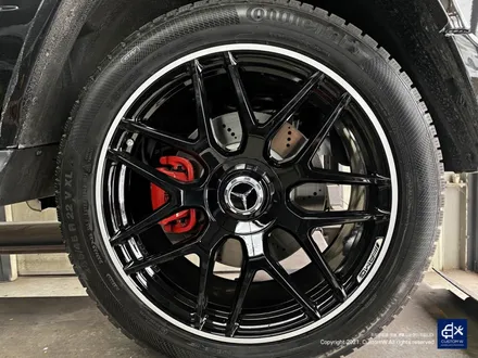 벤츠 G63 AMG G바겐 22인치 블랙 실버 투톤 유광 휠도색 / 용인 처인구