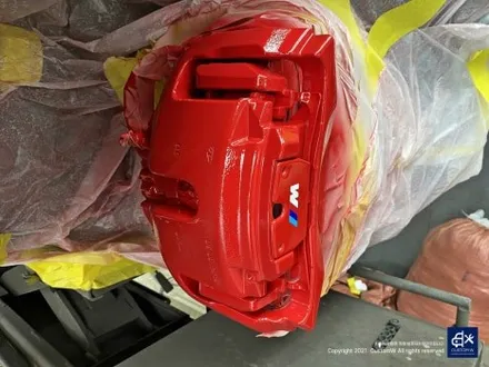 BMW 640d 휠수리 후 블랙유광 휠도색 + 레드 캘리퍼 도색 / 용인 처인구