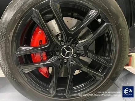 벤츠 GLE53 AMG 블랙 유광 휠도색 그리고 레드 캘리퍼 도색까지_! 완벽한 컬러 밸런스_! / 용인 처인구